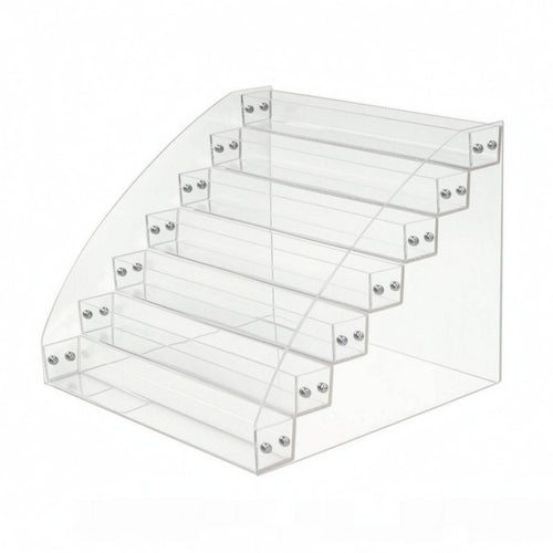 Acrylic Pin Stand Transparent Stepped Pin Holder Space-Saving Acrylic Display Stand for Room Decor
