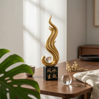 Feng Shui Ornament Light Luxury Feng Shui Statue Smooth Surface Decorative Desktop Ornament for Entryway