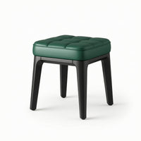 Upholstered Stool Tufted Footrest Sturdy for Entryway