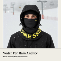 Windproof thermal balaclava for skiing