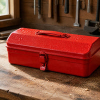Multi-layer Metal Tool Box with Handle for Car and Home Use