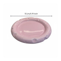 Cheese Design Pet Bowl Easy to Clean Shallow Cat Food Bowl Pastel Colors Elevated Pet Bowl for Cats