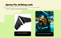 Durable motorcycle wind deflector