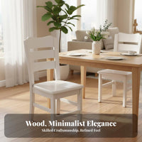 Sturdy Wood Backrest Chair Chinese design Wooden Side Chair for Homeowners, Adults