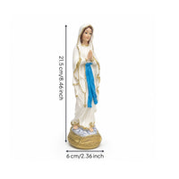 Praying Statue Religious Statue with Gold Base Decorative Angel Figurine for Living Room Shelf