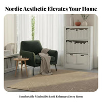 Multi-Tier Storage Single Unit with Drawers Minimalist Design Storage Single Unit with Drawers Large Capacity Easy Assembly