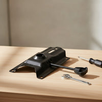 Stamped Chair Plate with Lever Heavy-Duty Seat Mechanism with Mounting Holes Standard Size Bracket High Capacity for Furniture Assembly