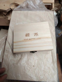 YHH樱禾拍拍胶分60格装木制包装盒美甲包装木盒子42格调色木质盒