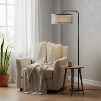 Cylindrical Lampshade Minimalist Textile Lampshade Lightweight Floor Lamp Shade for Homeowners, Interior Designers, Cafe