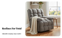 Reclining Design Upholstered rotating Armchair Multi-Functional Upholstered Armchair Small Space accommodating Single Sofmodern stylish for Apartment Dwellers, property owners, Students, Living Room, Bedroom, studying alcove, Office