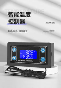 Digital Temperature Controller XY-WT01 with Display, 0.1°C Accuracy, -50-100°C Range