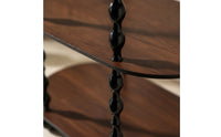 Compact Vanity Shelf with Spindle Legs | 2-Tier, Tabletop Storage Rack, for Dresser