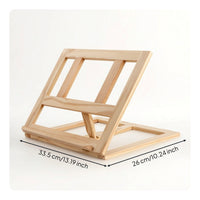 Foldable Tabletop Easel Anti-Slip Beech Wood Easel Compact for Studio, Classroom