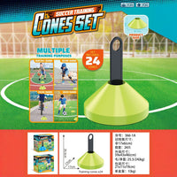 24 Pack Soccer Training Cones, Multi-Sport Markers for Football, Basketball, Skating