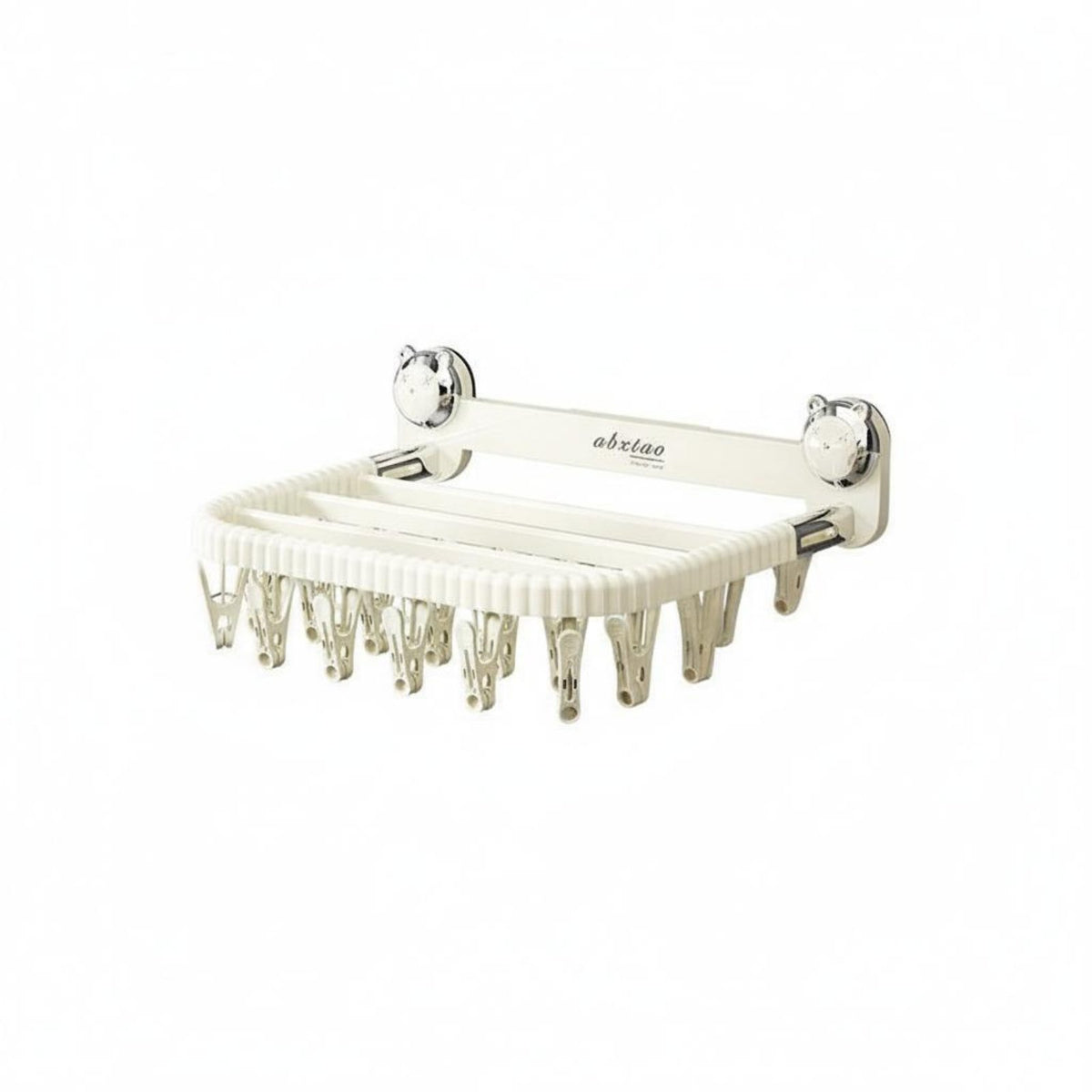 Wall-Mounted Dehydrating Rack Large Capacity Foldable Clothes Hanger Rack No Tools Required Sock Dehydrating Hanger for Renters, Students