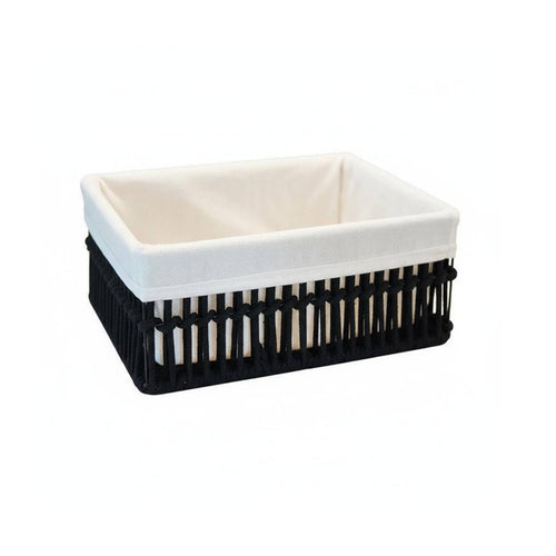 Round Woven Basket with Lid Decorative Desktop Organizer Vintage Aesthetic