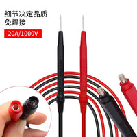 Detachable 20A/1000V Multimeter Test Lead Set with Threaded Assembly, High-Quality Probes, Solder-Free