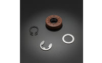 4 Pieces Oil Seal with Clips Nitrile Rubber Shaft Seal Kit Galvanized Retaining Clip Set for Mechanics