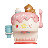 Plastic Ice Cream Bubble Machine Safe Bubble Maker with Crank Sturdy Bath Toy with Suction Cups Easy to Use for Children, Toddlers, Bathtub, Bathroom