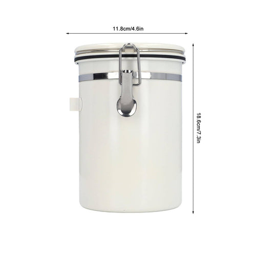 Airtight Coffee Canister Freshness Seal Coffee Bean Jar Scoop Included