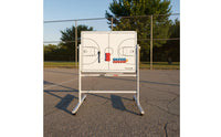 Foldable Folding Stand Board Teaching Aid Basketball Board Sturdy Sports Whiteboard Large Size for Coaches, Teachers, Training, Match, Classroom