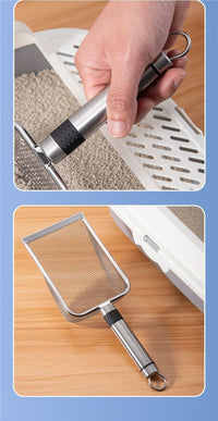 Fine Mesh Stainless Steel Cat Litter Scoop