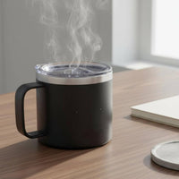 14oz Stainless Steel Coffee Mug Rust Resistant Vacuum Insulated Mug with Handle Thermal Coffee Cup with Handle for Commuters, Office