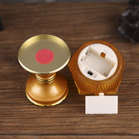 New Colored Glaze Lotus Lamp LED Light for Buddha Altar, Battery Operated, Colorful Everlasting Light