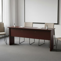 2-Person Seminar Table Sturdy Construction Office Furniture Thickened Surface Auditorium Desk for Students, Conference Rooms, Auditoriums, Classroom