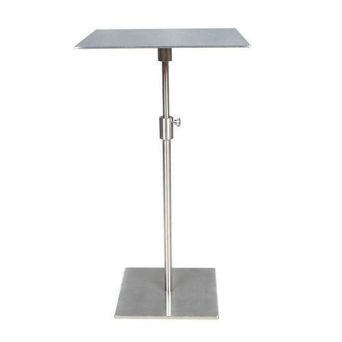 Adjustable Side Table Stainless Steel Sofa Side Table Stable for Living Room
