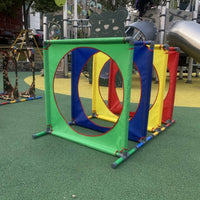 Hurdle Tunnel Set Portable Kids Obstacle Course Easy to Clean for Preschoolers