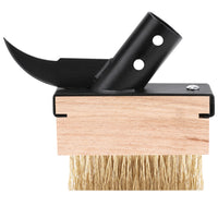 Long-Handled Weeding Brush with Wire Bristles for Garden and Courtyard Cleaning
