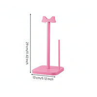 Paper Towel Holder Freestanding Paper Towel Holder with Bow Top Wooden