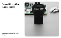 25mm 12mm Mount Lens Low Distortion 8MP 4K Industrial Camera Lens