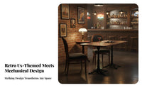 Tufted Banquette and Chair Set North North American design Booth Seating Retro Design Ergonomic for Cafe, Dessert Shop