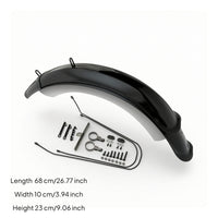 2 Pieces Lightweight Cycle Mudguard with Mounting Hardware Curved Oversized-Tire Bike Fenders Plastic Oversized-Tire Tire Mudguard Easy to Install for Commuters, Wet Streets, Muddy Commutes, Snowy Paths