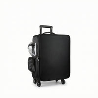 Makeup Case with Rotating Wheels Hard-Sided Sminkkoffert Med Hjul Rolling Organizer with Dividers for Hairstylists, Travel