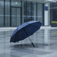 Automatic Open Umbrella with 10 Ribs Water-Repellent Straight-Handle Umbrella Windproof Heavy Duty for Commuters, Travelers, Travel