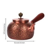Hammered Copper Teapot Decorative Hammered Teapot Traditional for Home, Office