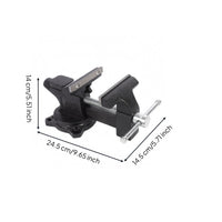 Metal Bench Vise Textured Black Workbench Vise Mountable Workshop Tool