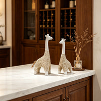 Resin Giraffe Figurine Nordic Luxury Living Room Entryway Desktop Decoration