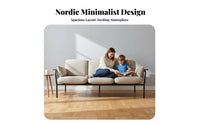 Waterproof Sofa and Armchair Set with Table 4-Piece Lounge Group Nordic Design Outdoor Furniture weather-resistant for Homeowners, Families, Adults, Balcony, Terrace, Courtyard, rearyard