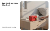 Retro Bluetooth Radio Vintage Inspired Design Portable Speaker Gift concept
