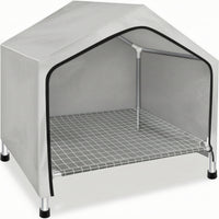 Dog Bed with Canopy Cooling Elevated Pet Bed Removable for Patio, Camping