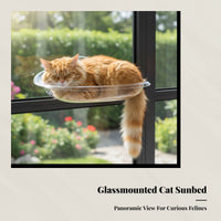 Cat Sunbathing Shelf Traceless Removal Window Mounted Cat Bed Soft Shape Pet Supplies for Balcony