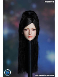 1/6兵人SDH030 女头雕- A B C D四款美女头雕
