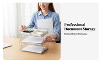 Stackable Letter-size document Drawer Easy Classification Desk Storage Box Large Capacity