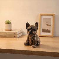 Dog Figurine Glossy Decorative Canine Sculpture Tabletop Home Decor for Entryway