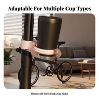 Quick Release Bike Cup Holder Anti-Slip Grip Bike Cup Holder Easy Installation for Cyclists, Commuters, Commuting, City Riding, Travel