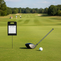 Long Drive Marker Construction Nearest Cup Closeness Marker Weatherproof Card Holder Golf Competition for Driving Range